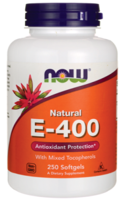 天然維他命E-400 單位混合阿拉法 - 250 軟膠囊