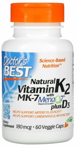 天然維他命 K2 - MK-7 + D3 60素食膠囊 