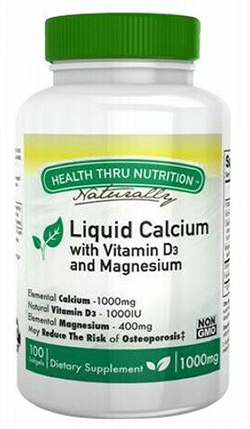 Liquid Calcium with Magnesium 1000 mg 100 softgel