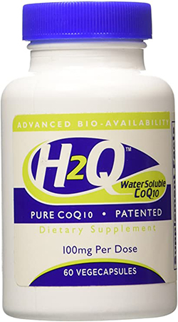 H2Q 輔酶-10 8x 吸收 100 毫克非基因改造 60 素食膠囊