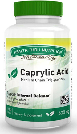 Caprylic Acid 600 mg (NON-GMO) 100 softgel